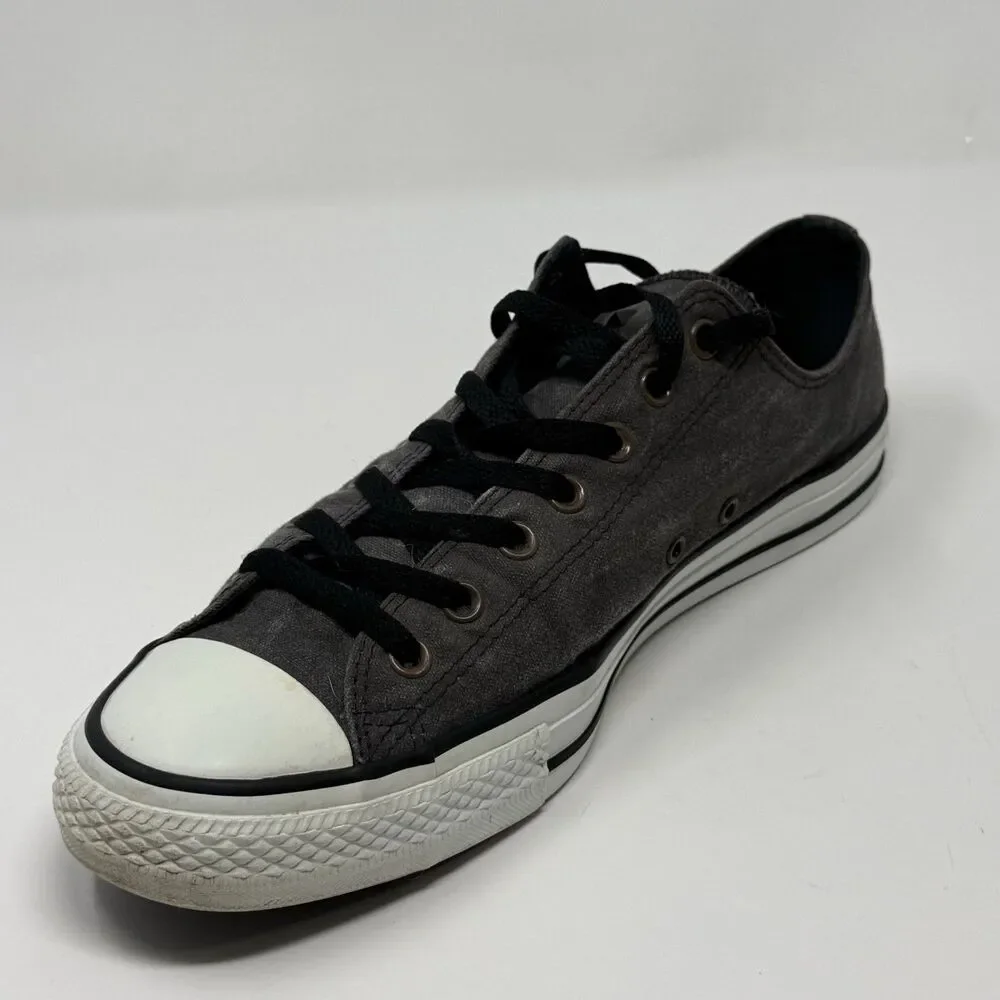 Converse All Star Low Sneakers Mens 13 Stonewashed Gray Canvas Studded Shoes - Picture 9 of 16